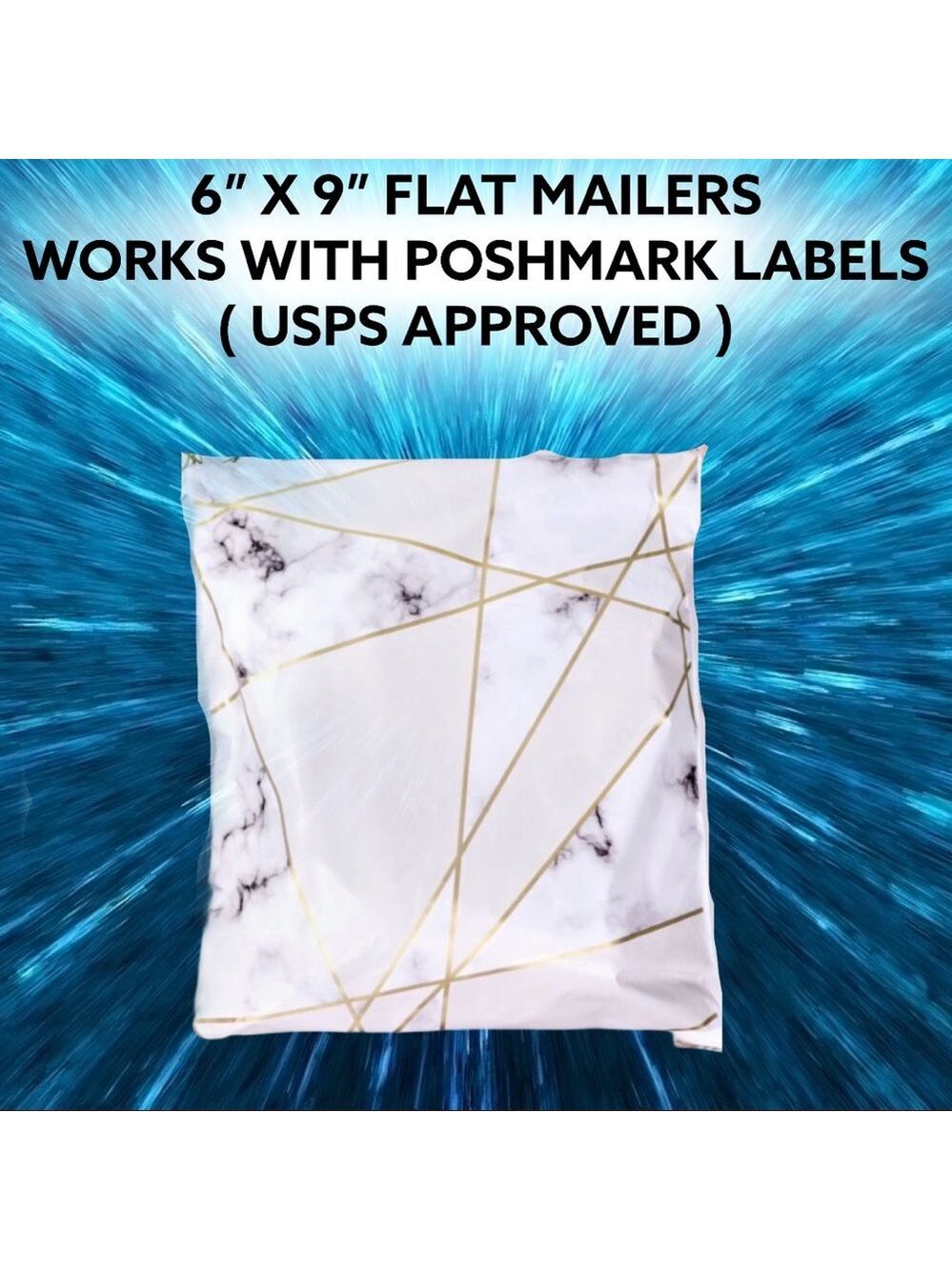 25 6X9 Poly Mailers Marble Shipping Envelopes PRICE IS FIRM - Picture 6 of 8